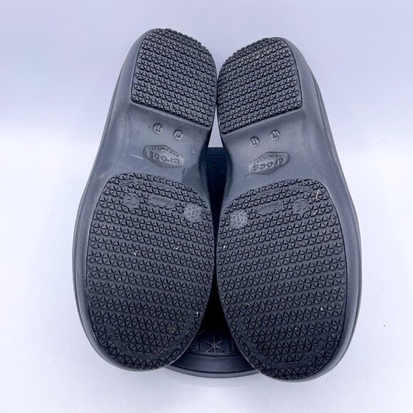 Crocs Shoes Womens 11 Neria Pro II Clogs Black Comfort Closed Toe Rubber - Picture 6 of 9